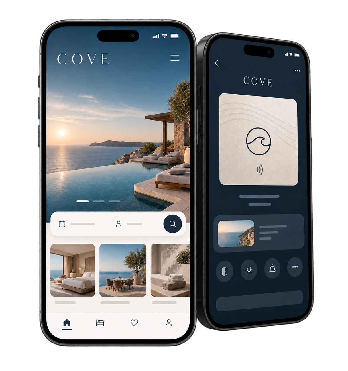 COVE 전용 앱 화면 예시